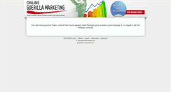 Desktop Screenshot of onlineguerillamarketing2.com