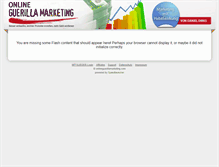 Tablet Screenshot of onlineguerillamarketing2.com